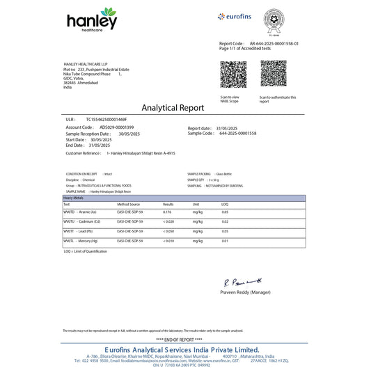 Hanley Himalayan Shilajit Resin